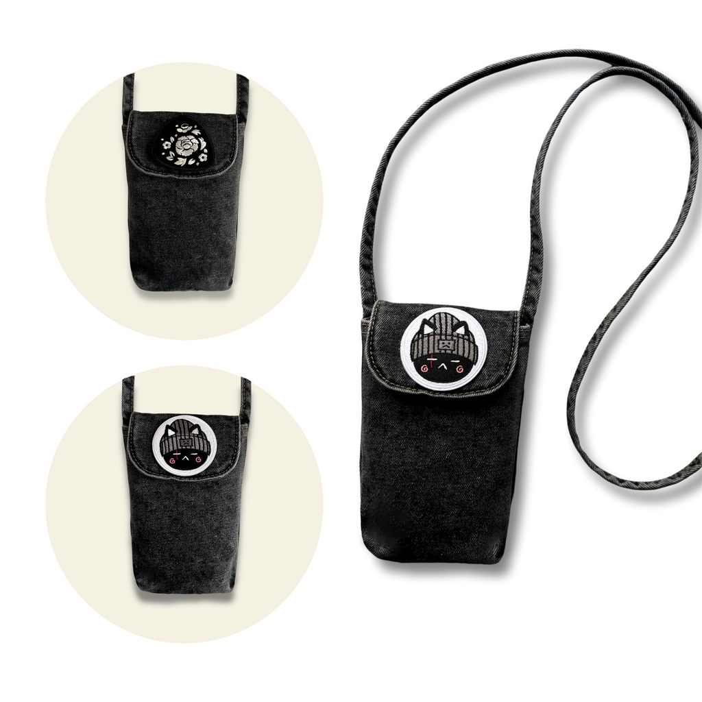 Yoongi Denim Phone Crossbody Bag