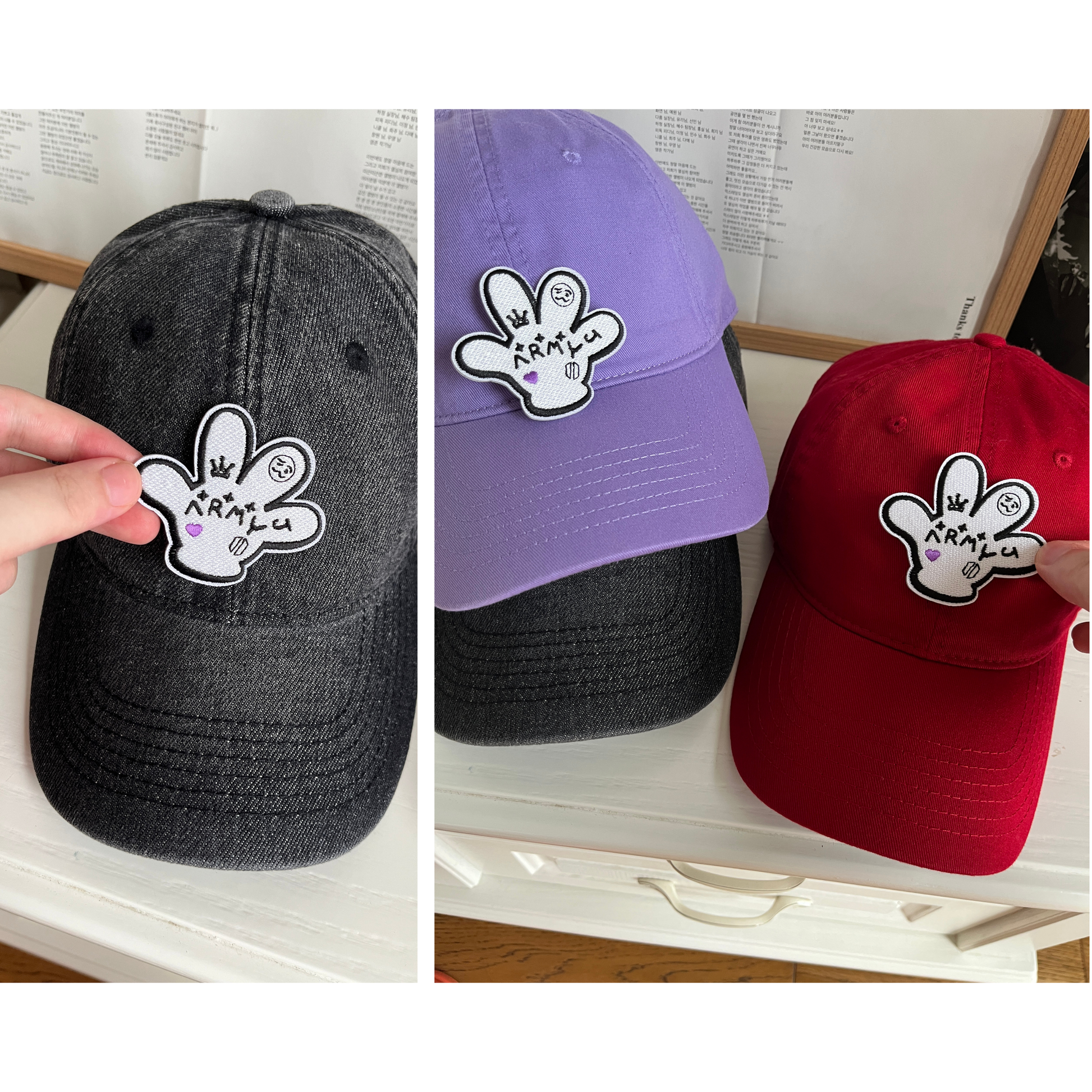 BTS Embroidered Patch Cap