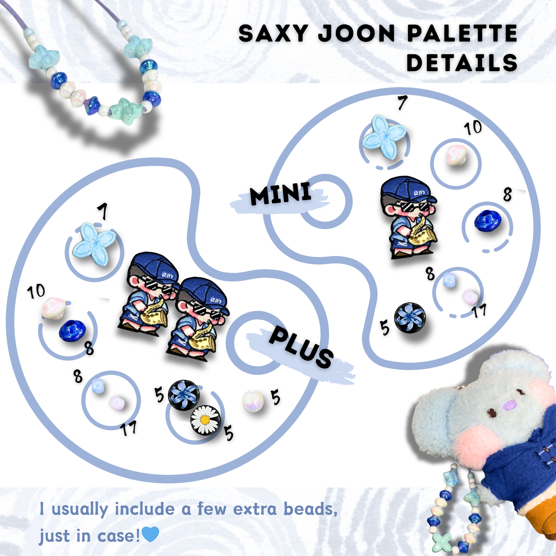 Saxy Namjoon Embroidered Patch