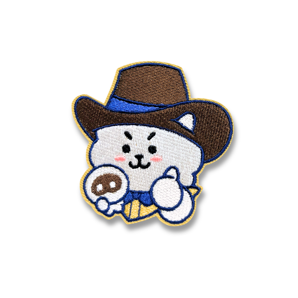 Rope It Cowboy RJ & Wootteo Embroidered Pin