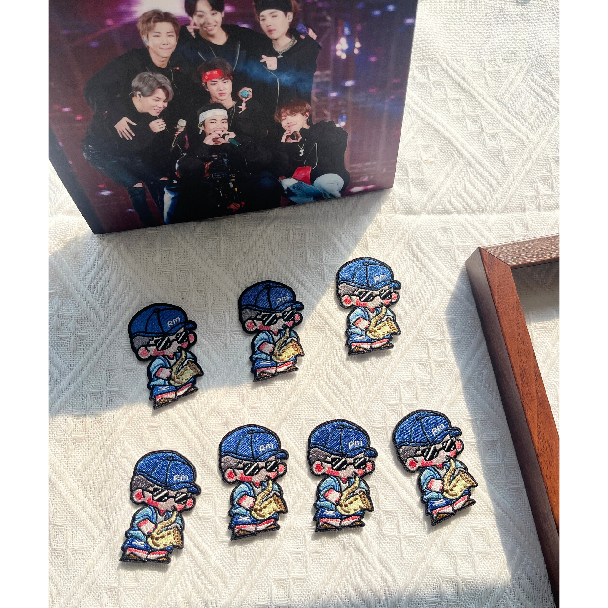 Saxy joon Embroidered Patch & Pin