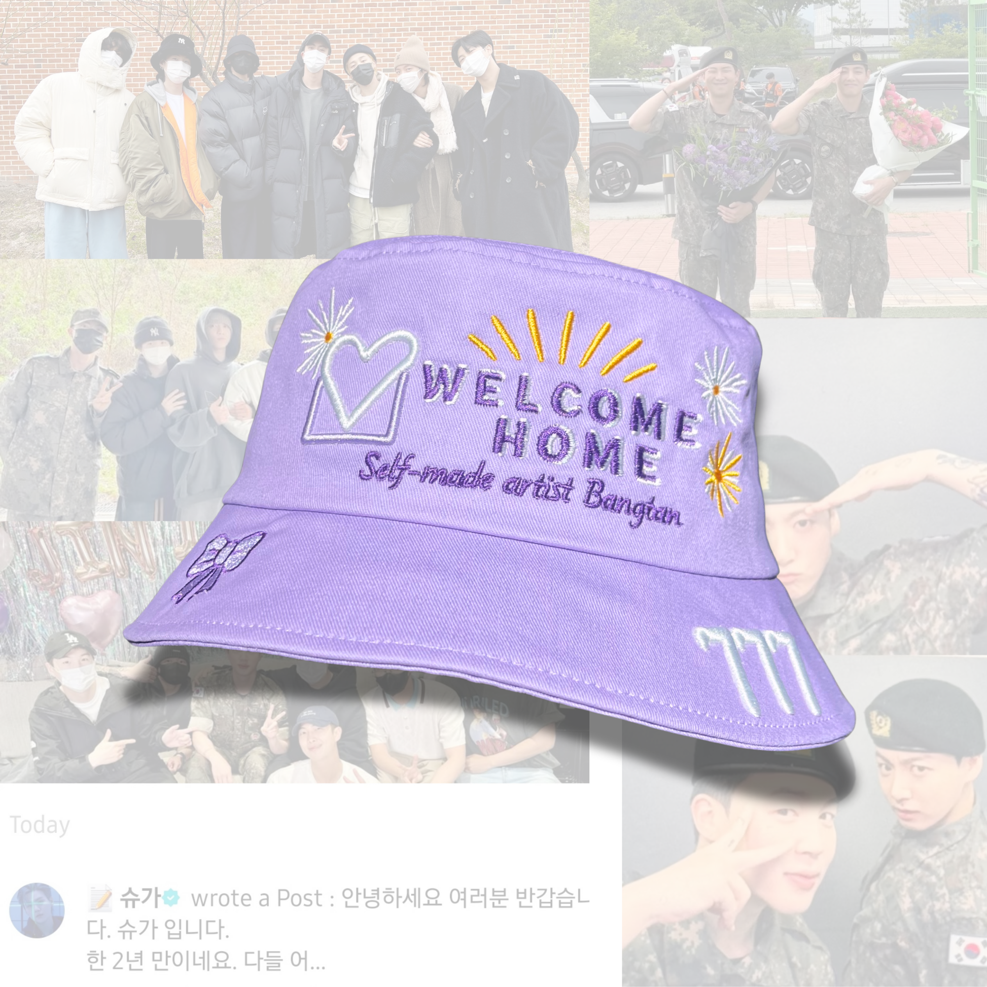 [Limited Edition] OT7 “Welcome Home” Bucket Hat