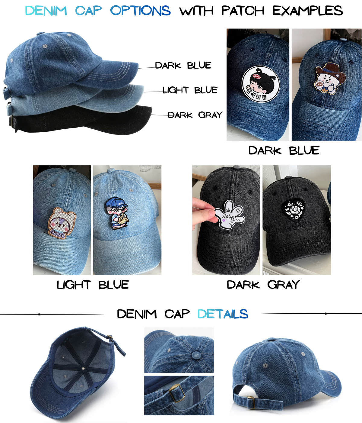 BTS Embroidered Patch Cap