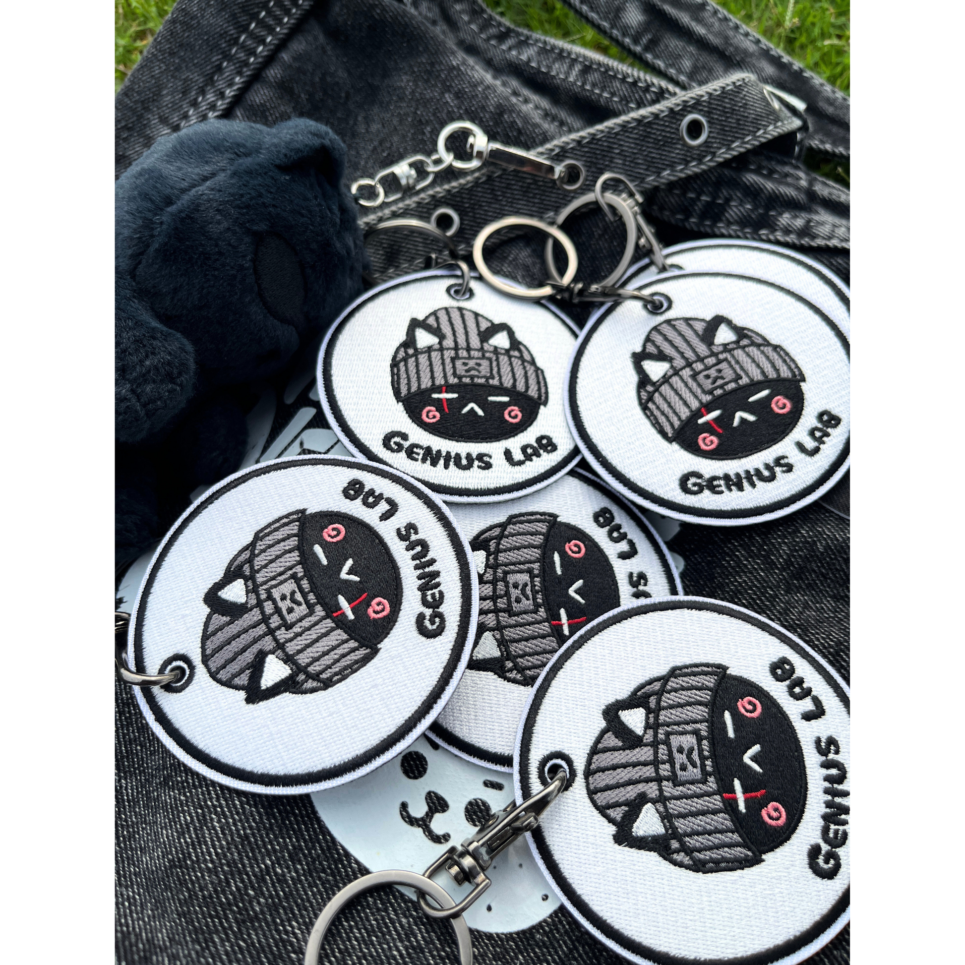 Genius Lab Embroidered Bag Charm