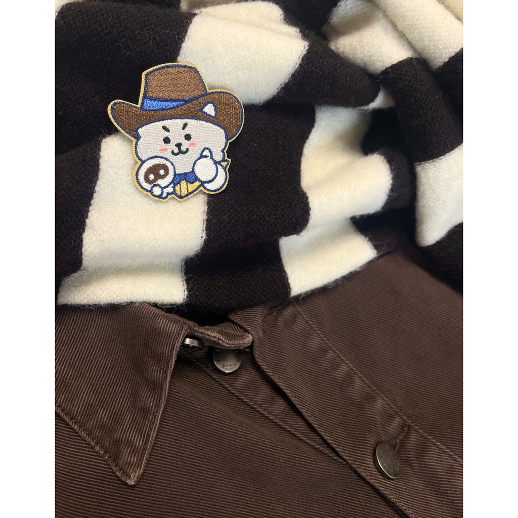 Rope It Cowboy RJ & Wootteo Embroidered Pin