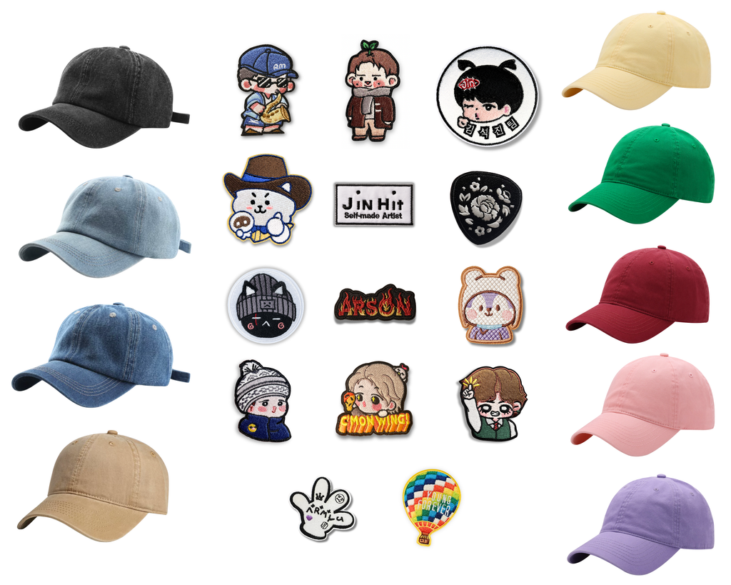 BTS Embroidered Patch Cap