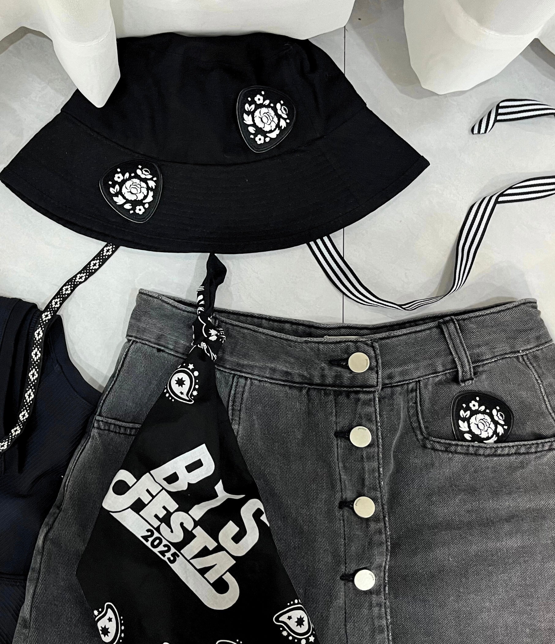 D-DAY Guitar pick Embroidered patch