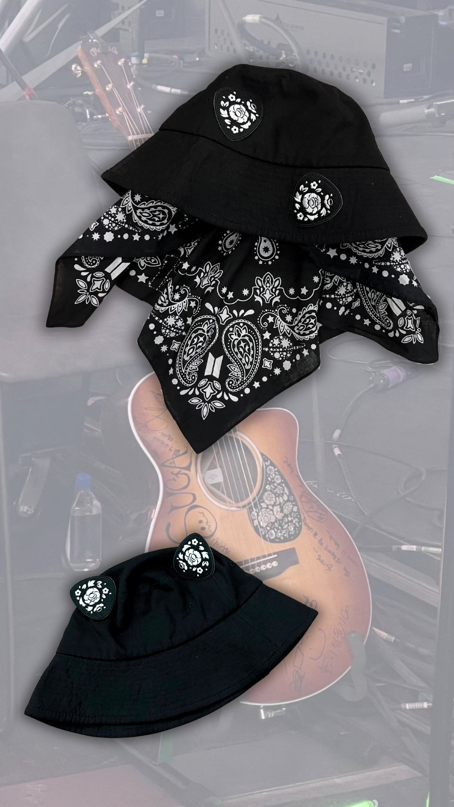 D-DAY Guitar pick Embroidered patch