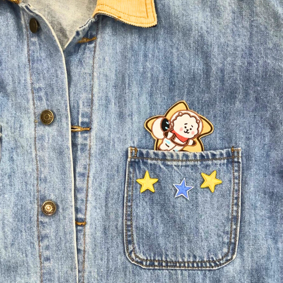 Fly with Astronaut RJ & Wootteo Embroidered patch