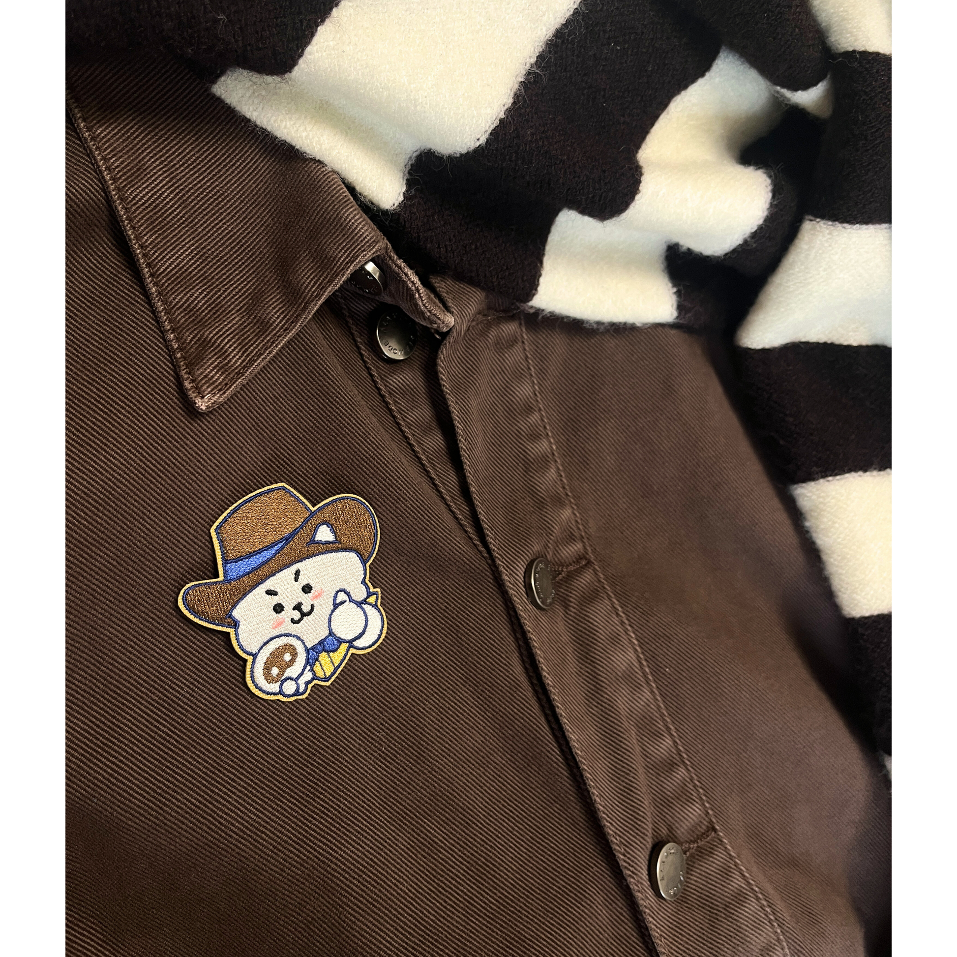 Rope It Cowboy RJ & Wootteo Embroidered Pin