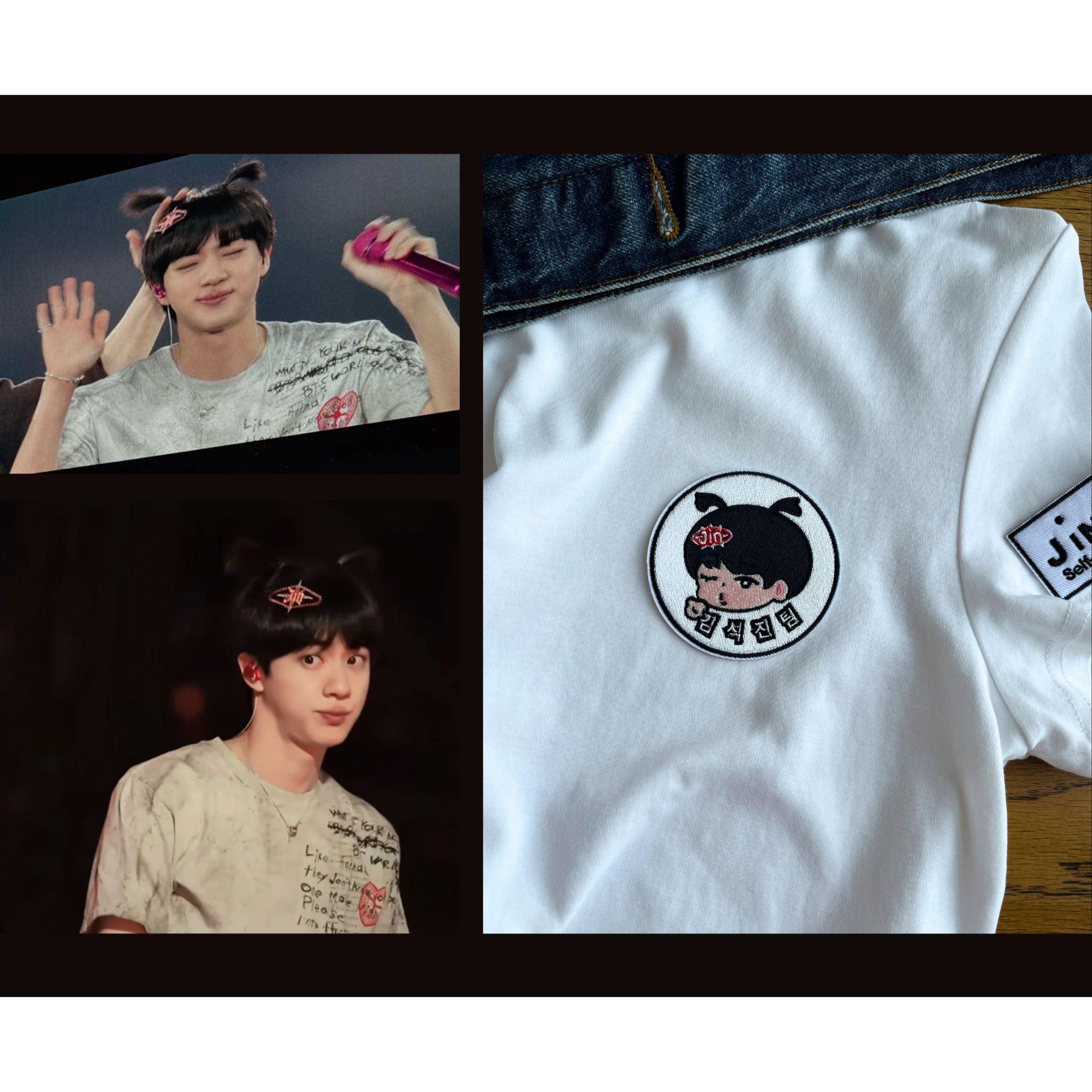 Team Kim Seokjin Embroidered Patch