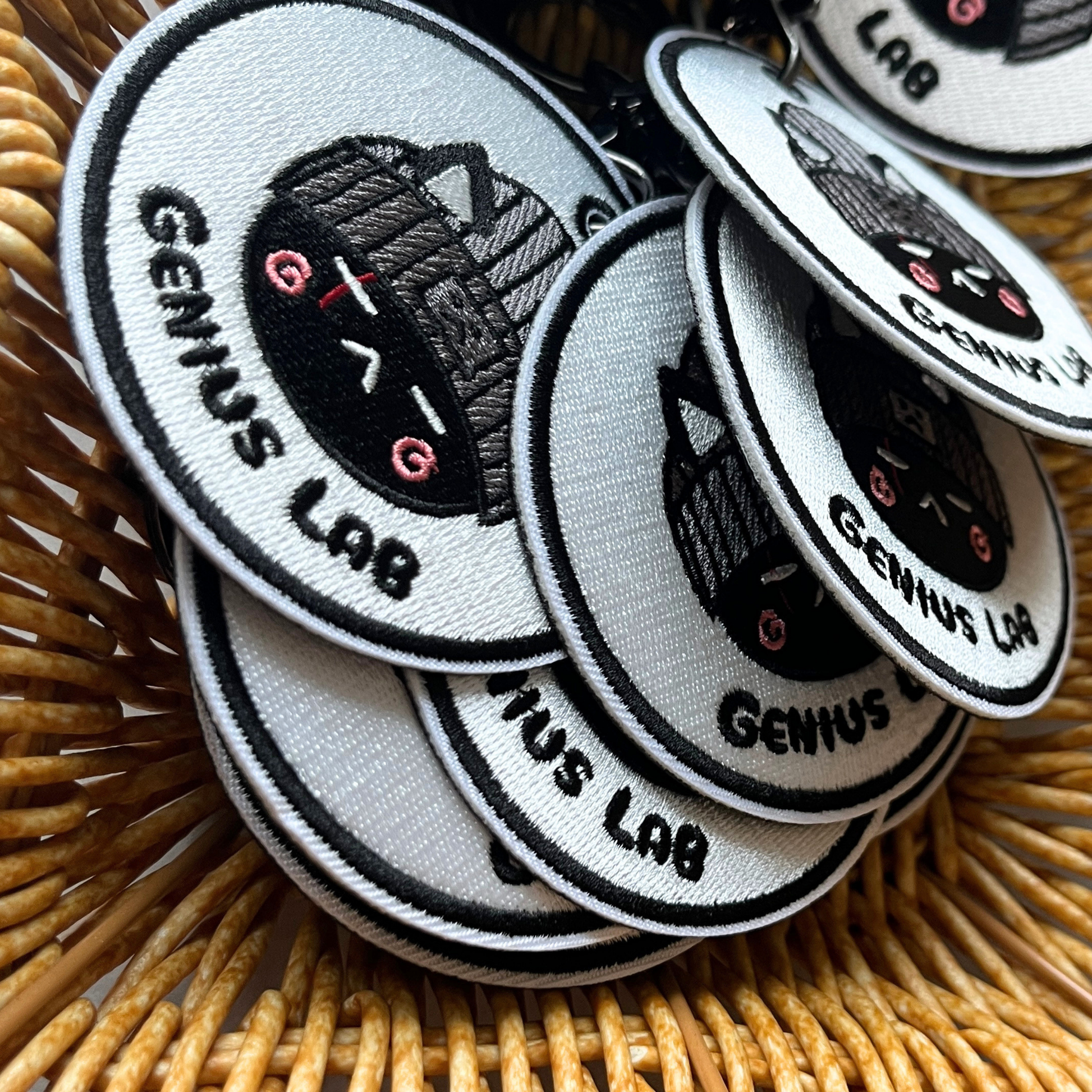 Genius Lab Embroidered Bag Charm