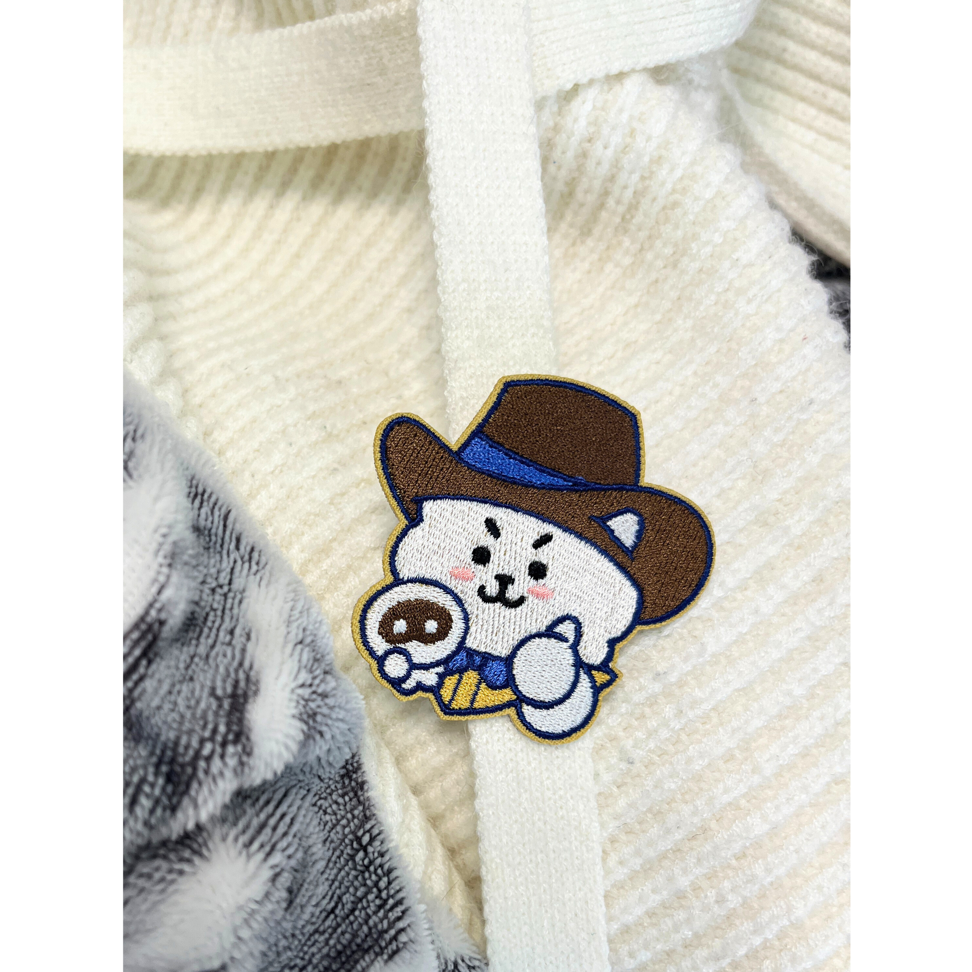 Rope It Cowboy RJ & Wootteo Embroidered Pin