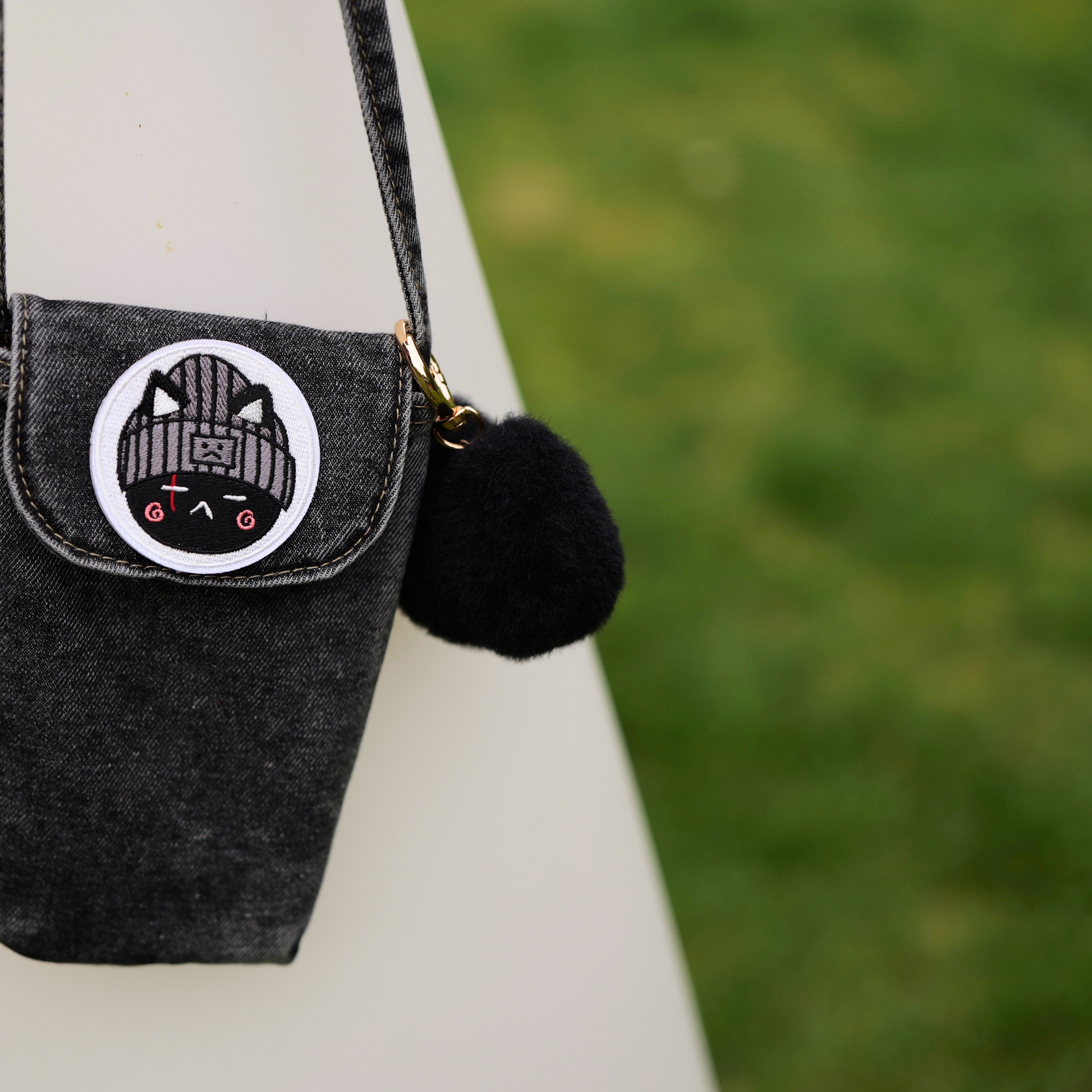 Yoongi Denim Phone Crossbody Bag