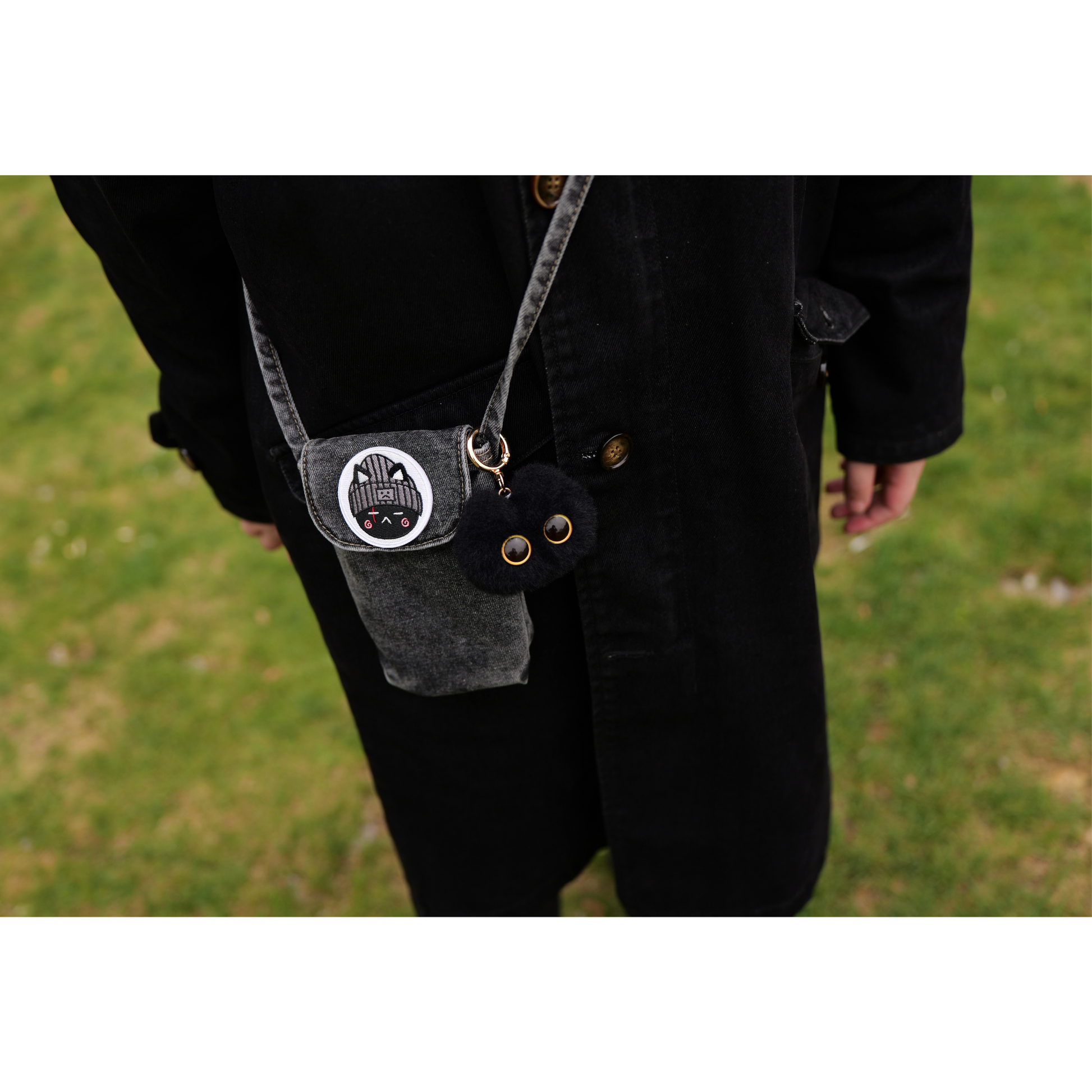 Yoongi Denim Phone Crossbody Bag