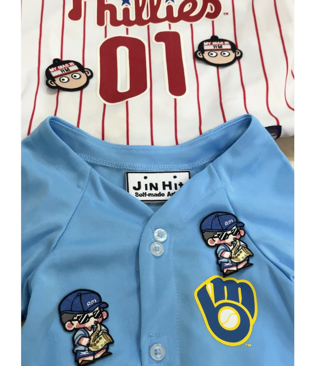 Saxy joon Embroidered Patch & Pin