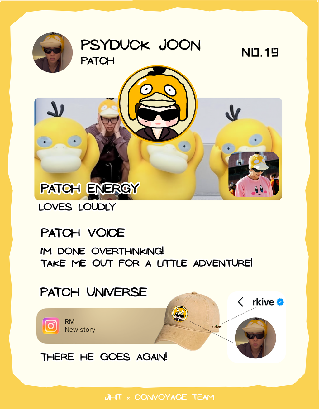 Psyduck Joon Patch & Cap