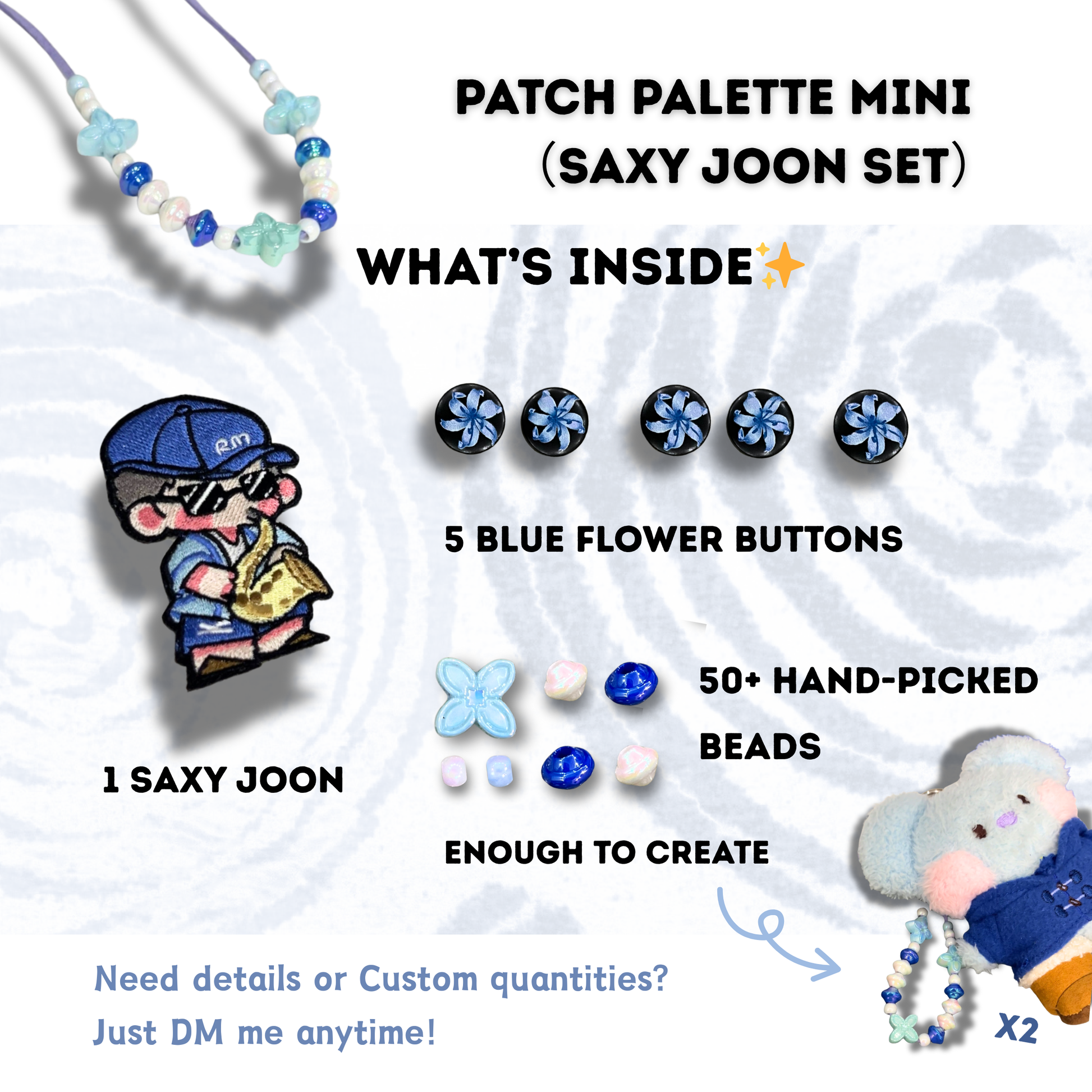 Saxy Namjoon Embroidered Patch