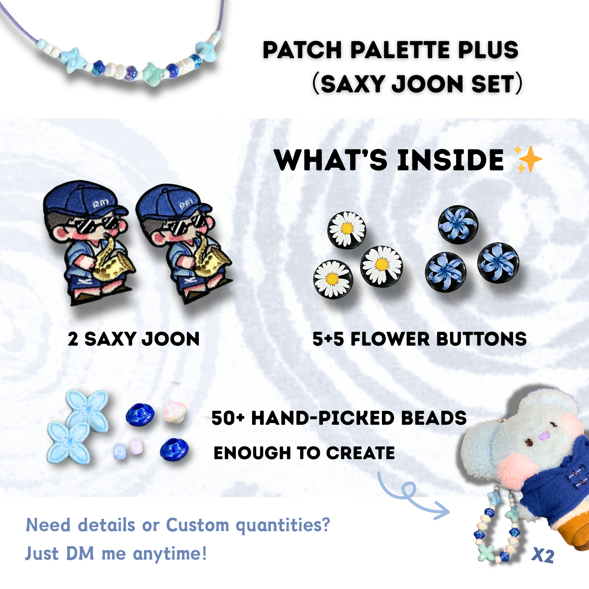 Saxy Namjoon Embroidered Patch